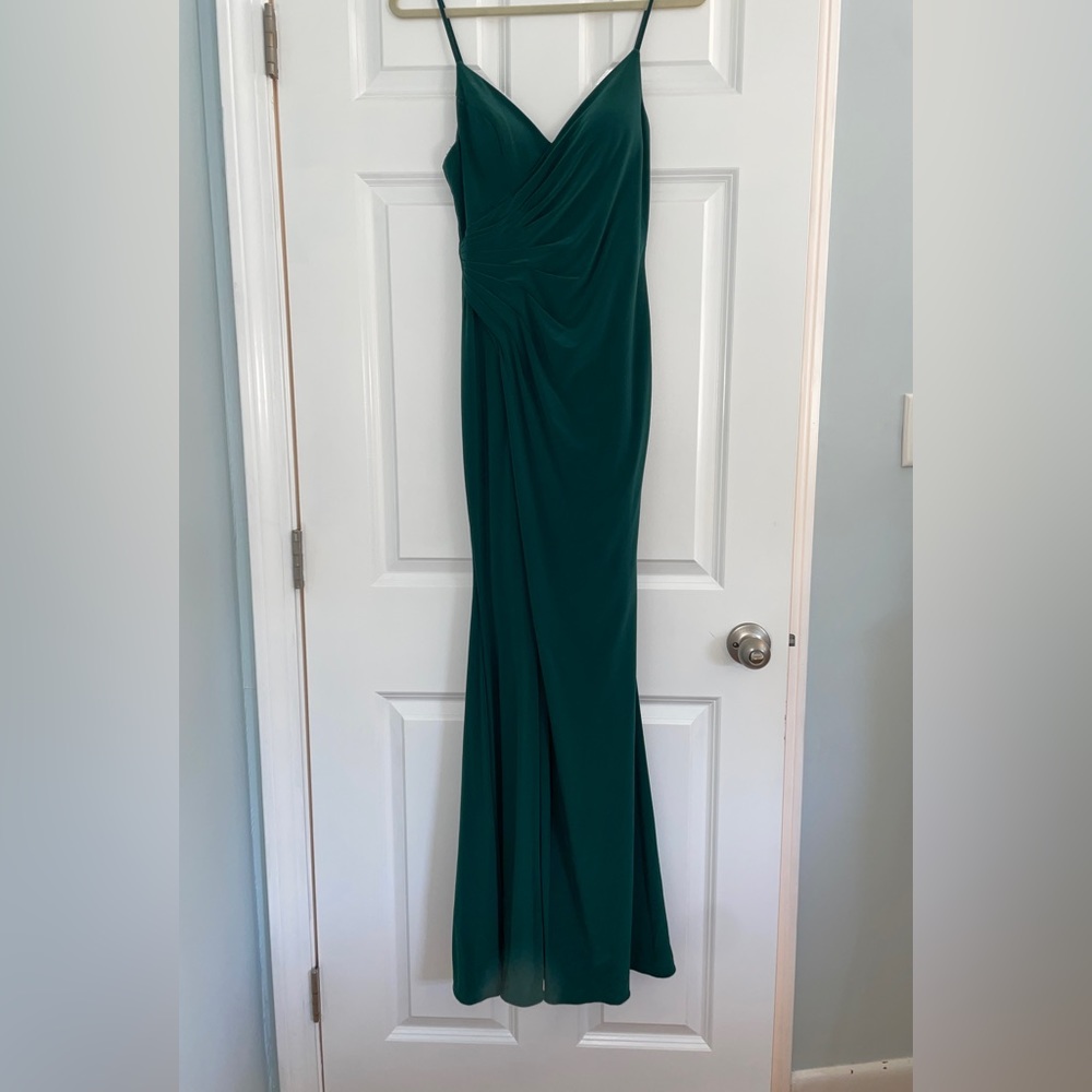 Glitterati Faviana Evergreen Dress, Size 2